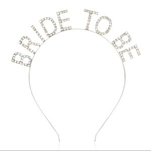 "Bride To Be" Silver Bling headband!